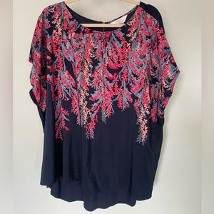 Market & Spruce, silky blouse, plus size, 3x